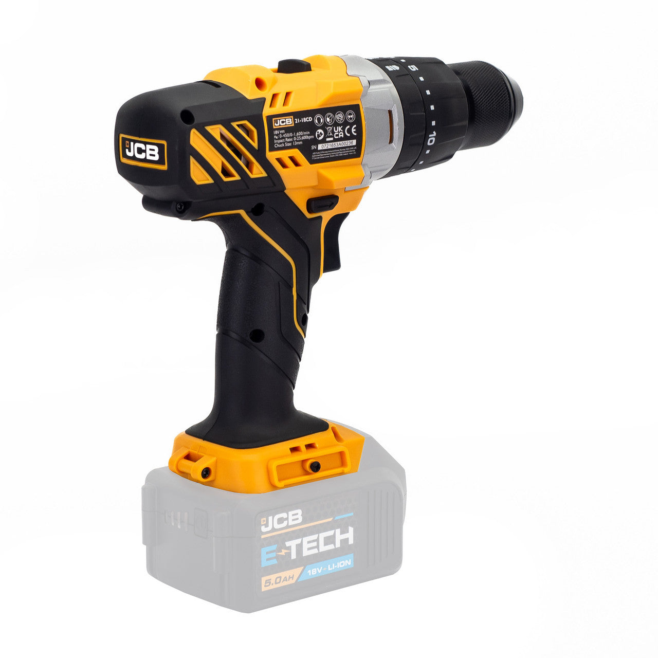 JCB 21-18CD-B Cordless 18v Combi Drill (Body Only) - LED Light