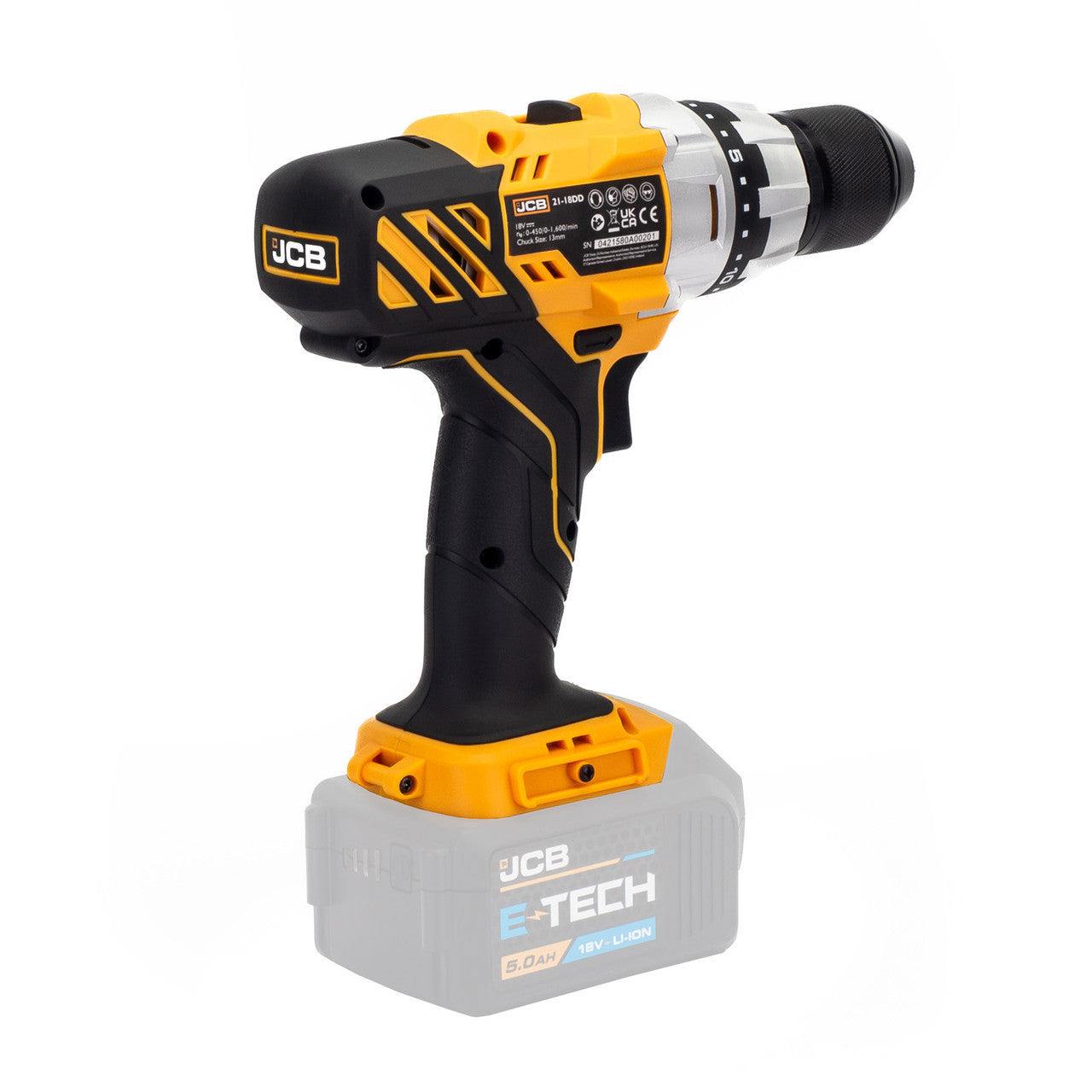 JCB 21-18DD-B Cordless 18v Drill Driver (Body Only) - LED Light