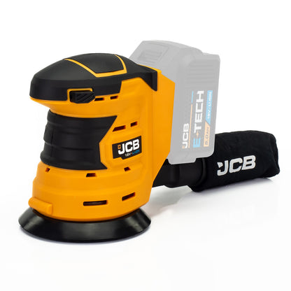JCB 21-18OS-B Cordless 18v Orbital Sander 125mm Ø (Body Only)