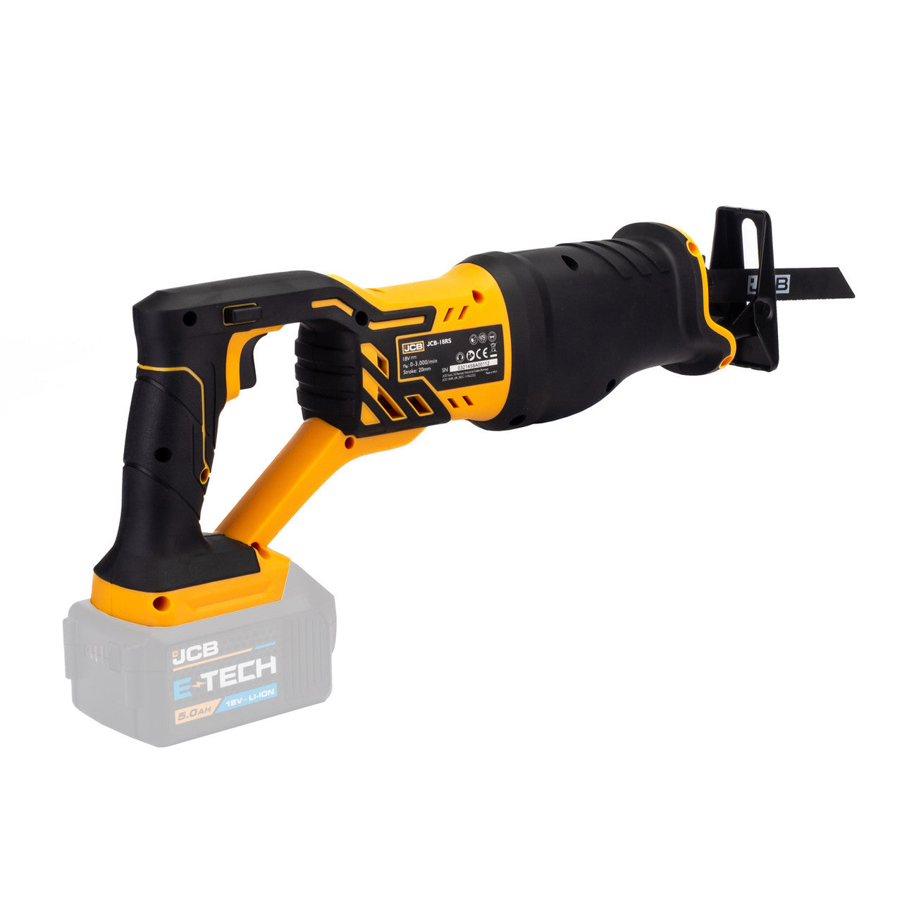 JCB 21-18RS-B Cordless 18v Reciprocating Saw (Body Only)